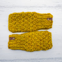 Luxe Line Alpine Fingerless Mitts (Frank Ochre) | Adult O/S