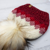 Luxe Line Ombre Beanie (Reds) | Adult