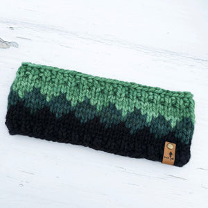 Luxe Line Ombre Headband | Black/Green