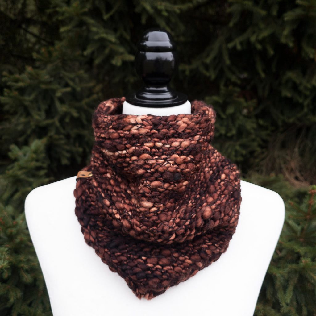 Luxe Line Bandana Cowl (Chocolate)