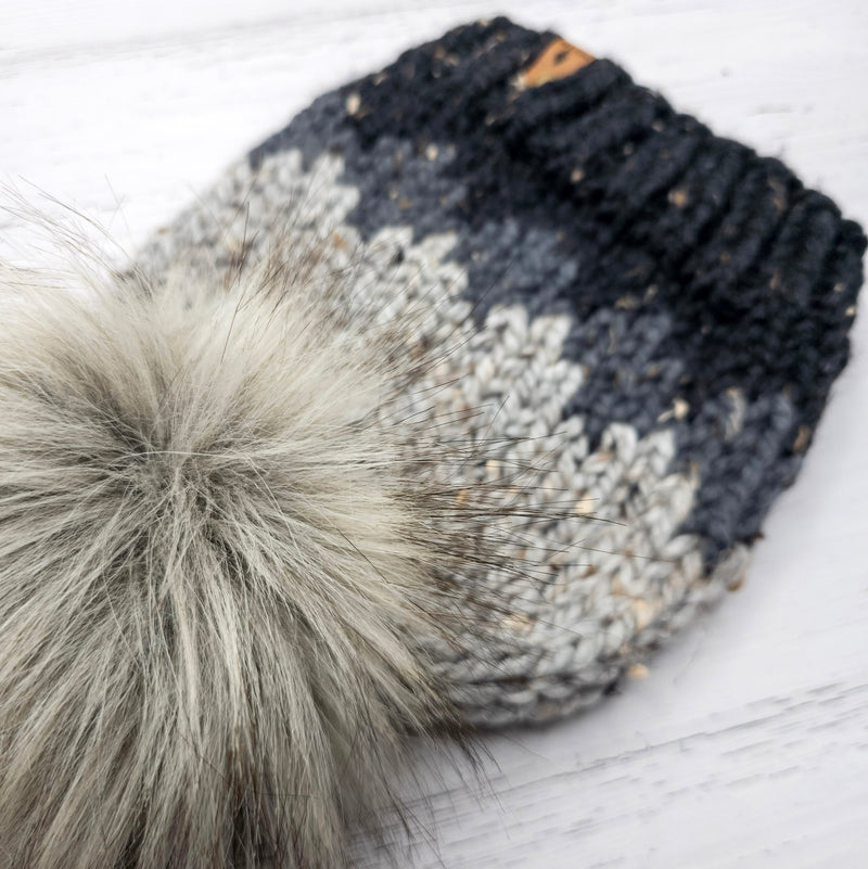 Ombre Beanie (Obsidian) | 3-9 Years