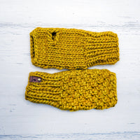 Luxe Line Alpine Fingerless Mitts (Frank Ochre) | Adult O/S