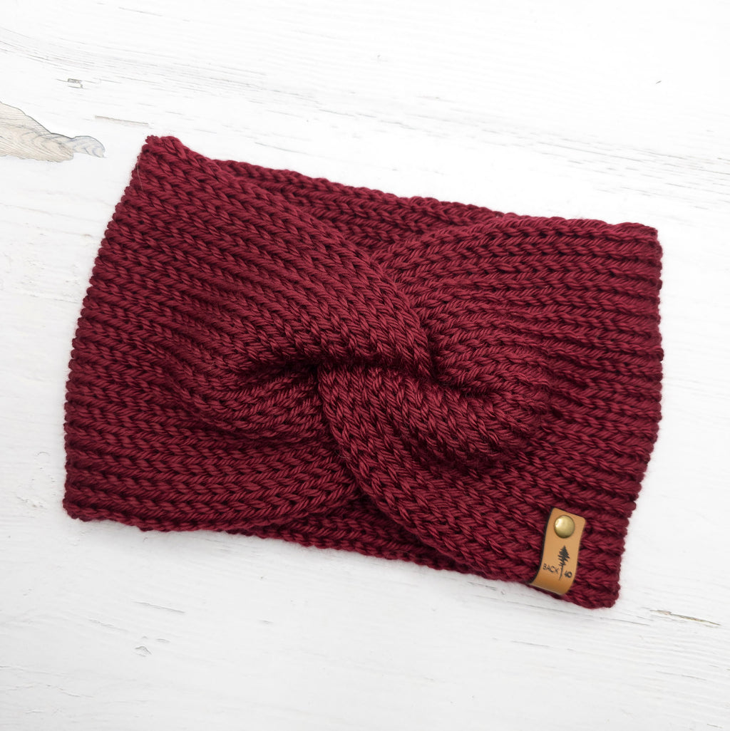 Twist Headband | Burgundy