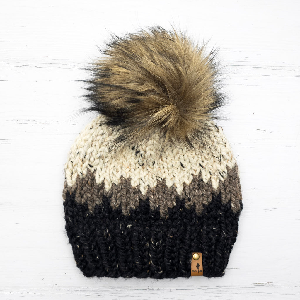 Classic Line Ombre Beanie (Obsidian) | Adult