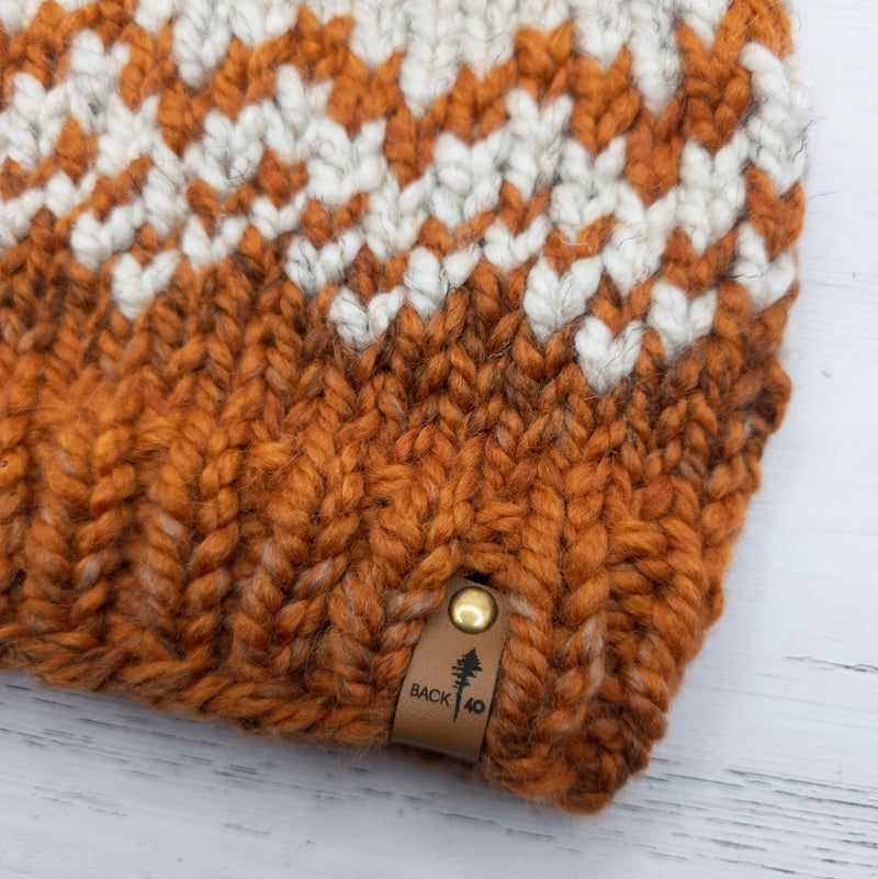 Mountain Beanie (Fall Leaves/Wheat) | 3-9 Years