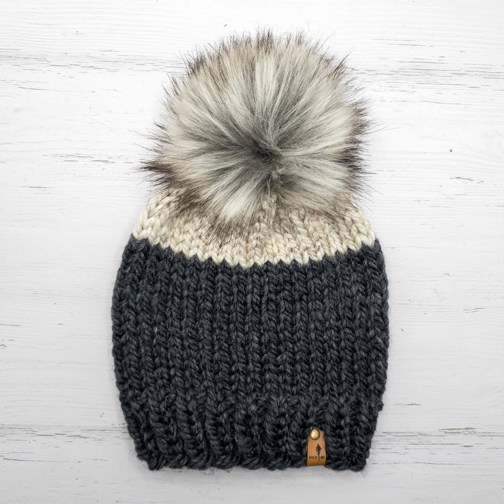 Classic Beanie (Charcoal/Wheat)  |  3-9 Years