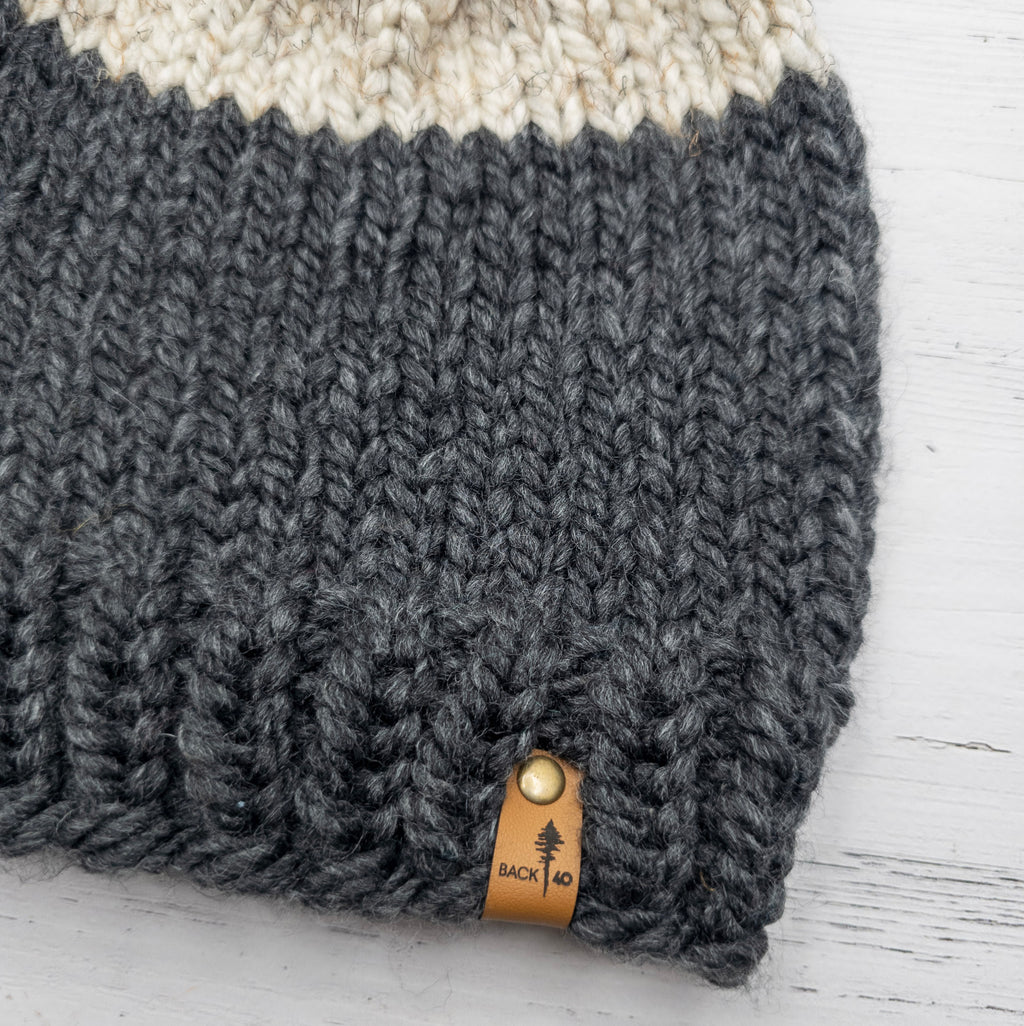 Classic Beanie (Charcoal/Wheat)  |  3-9 Years