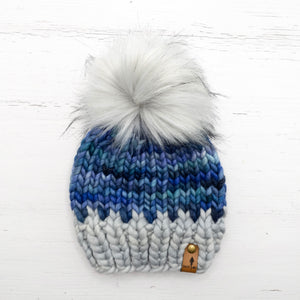 Luxe Line Classic Beanie (Azules) | 0-3 Months