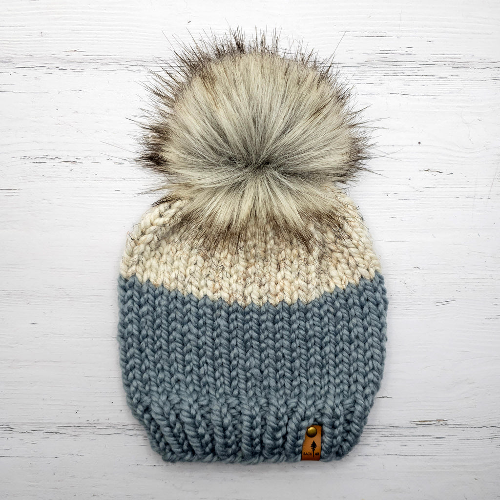 Classic Beanie (Slate/Wheat)  |  3-9 Years