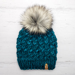 Luxe Line Emilia Beanie (Teal Feather) | Adult