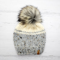 Classic Beanie (Marble Grey/Ivory)  |  3-9 Years