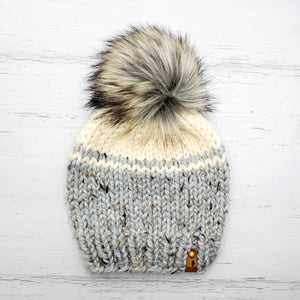 Classic Beanie (Marble Grey/Ivory)  |  3-9 Years