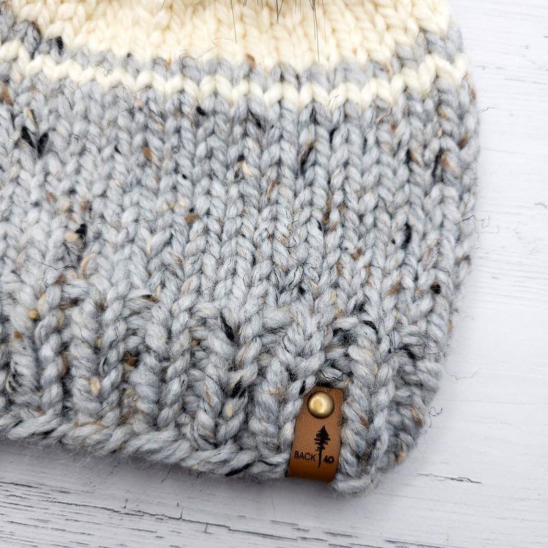 Classic Beanie (Marble Grey/Ivory)  |  3-9 Years