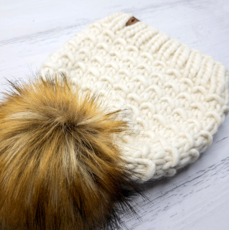 Luxe Line Mesa Beanie (Ivory) | Adult