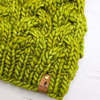 Luxe Line Braided Cable Beanie (Lettuce) | Adult