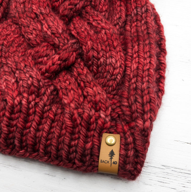 Luxe Line Double Braid Beanie (Cereza) | Adult