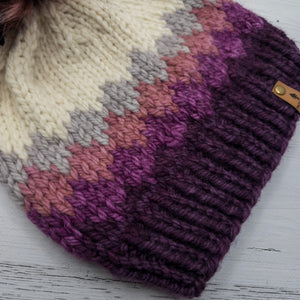 Luxe Line Ombre Beanie (Purples) | Adult