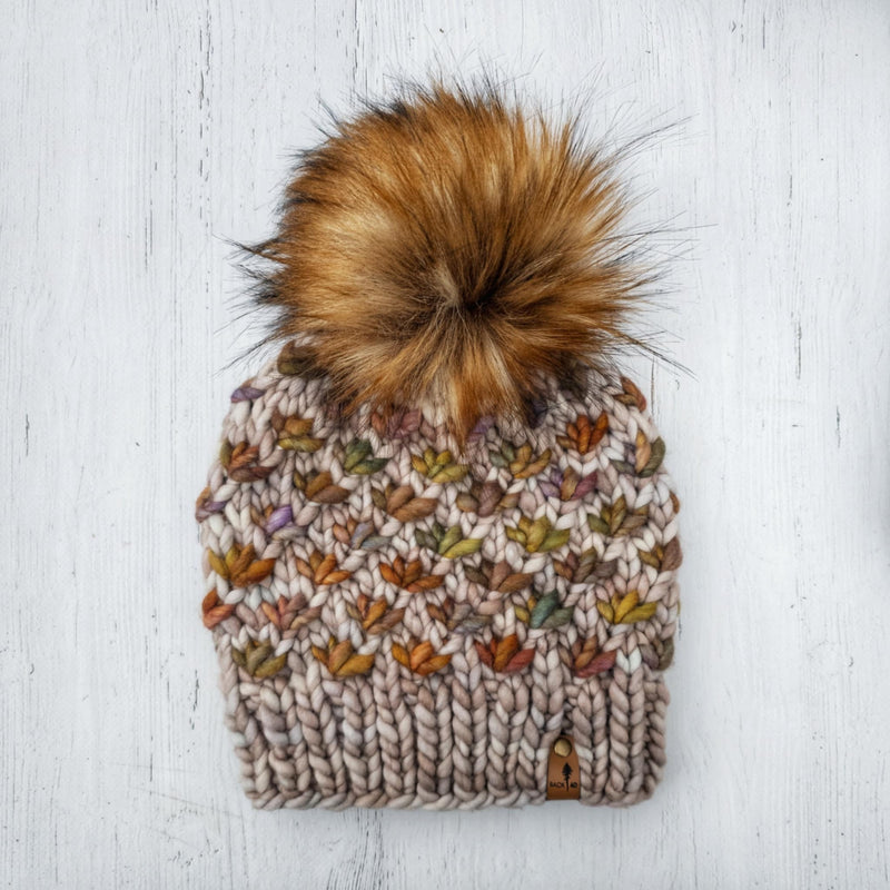 Luxe Line Lotus Flower Beanie (Whole Grain/Piedras) | Adult